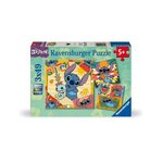 RAVENSBURGER Puzzles 3 x 49 pièces Ravensburger Aloha Disney Stitch