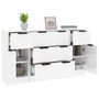 Voir la diapositive 4 : VIDAXL Ensemble de buffets 3 pcs Blanc brillant Bois d'ingenierie