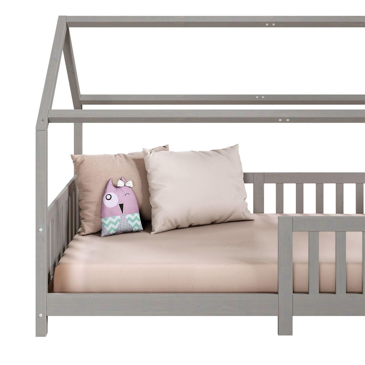 IDIMEX Lit cabane NINA 90 x 200 cm, en pin massif