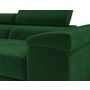 Voir la diapositive 3 : BEST MOBILIER Pablo - canapé droit 2 places avec têtières ajustables - en velours