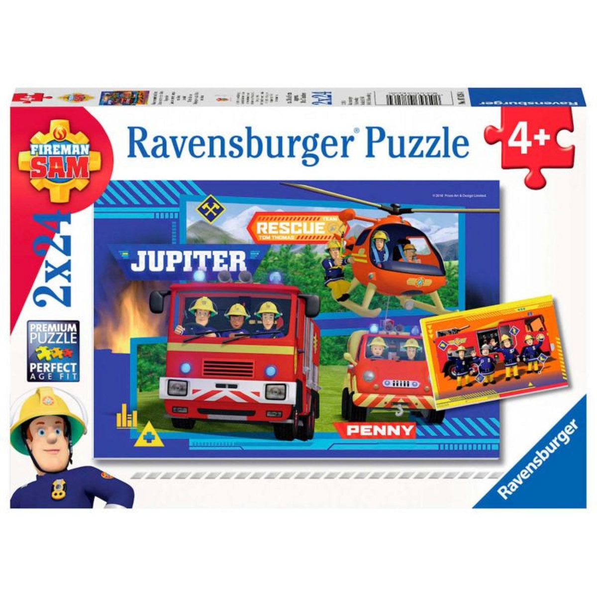 RAVENSBURGER RAVENSBURGER Firefighter Sam Puzzle - In action, 2x24st.
