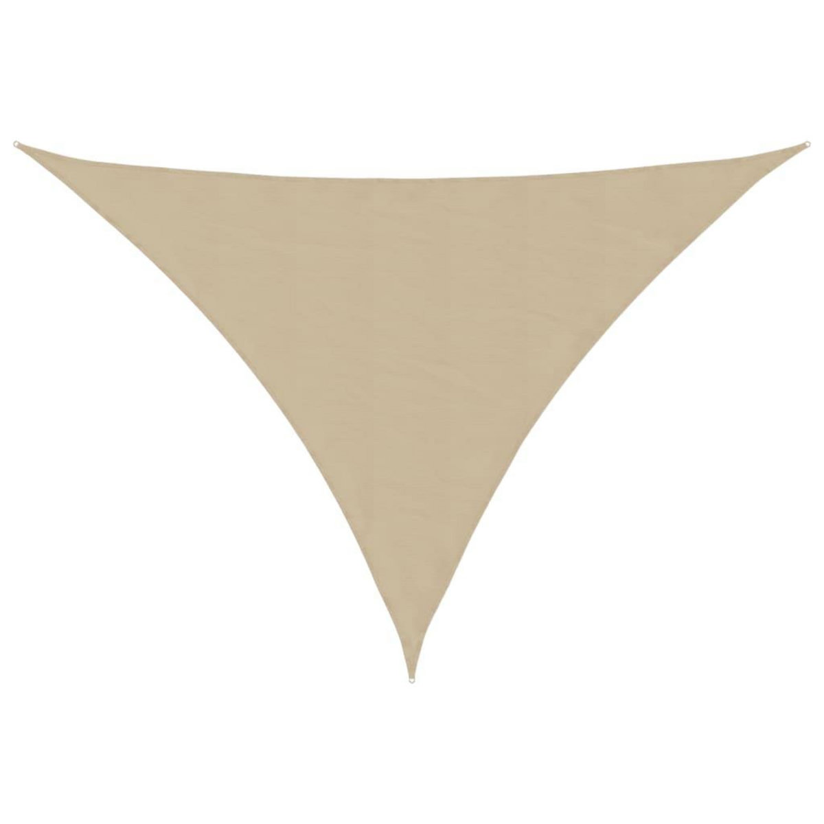 VIDAXL Voile de parasol tissu oxford triangulaire 5x5x6 m beige