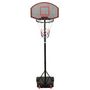 Voir la diapositive 2 : VIDAXL Support de basket-ball Noir 216-250 cm Polyethylene