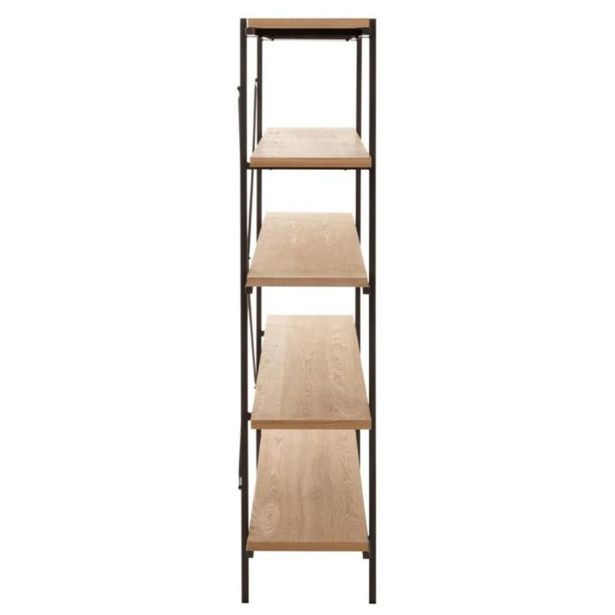 Paris Prix Étagère 5 Niveaux en Bois  Dresa  166cm Naturel