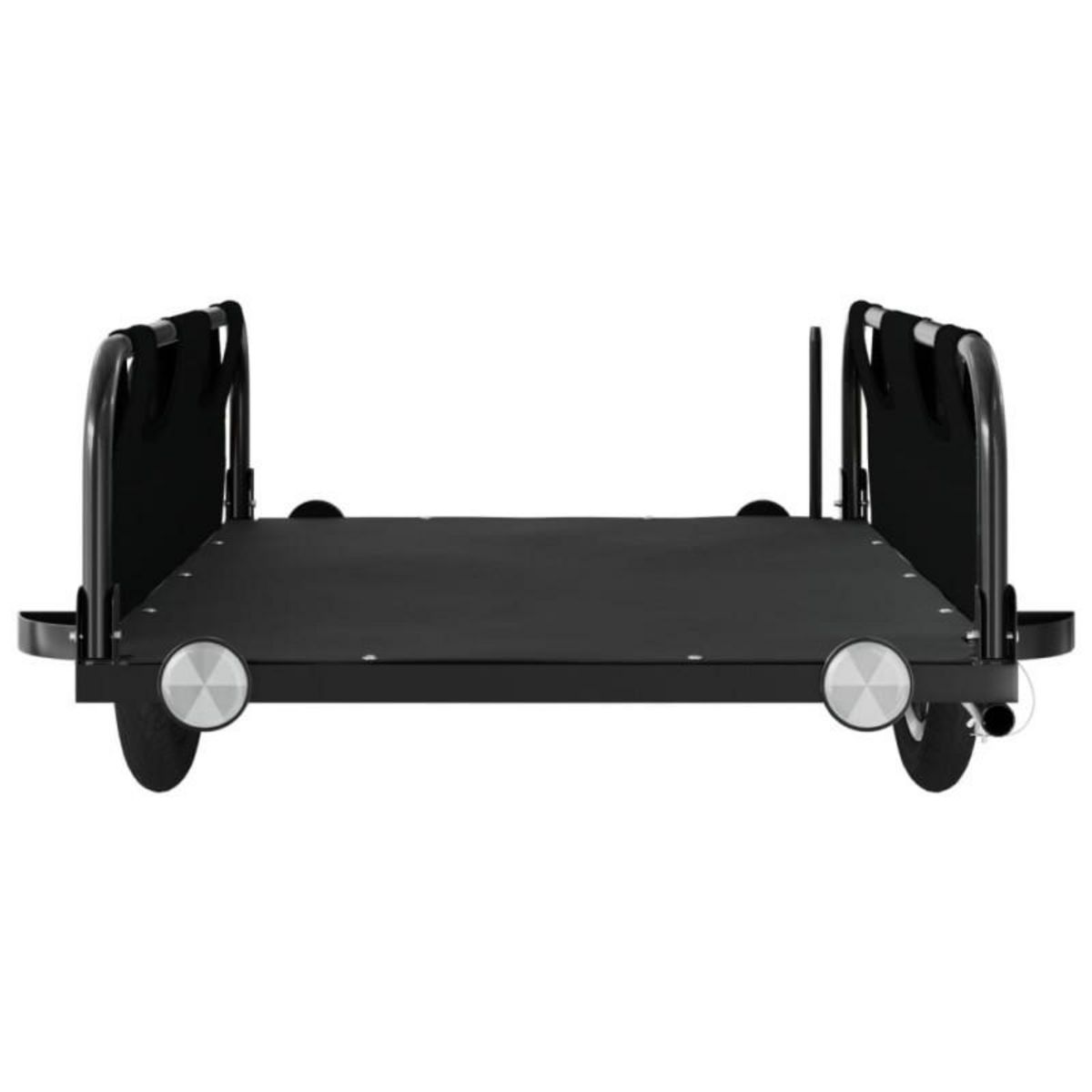 VIDAXL Remorque de vélo noir tissu oxford et fer