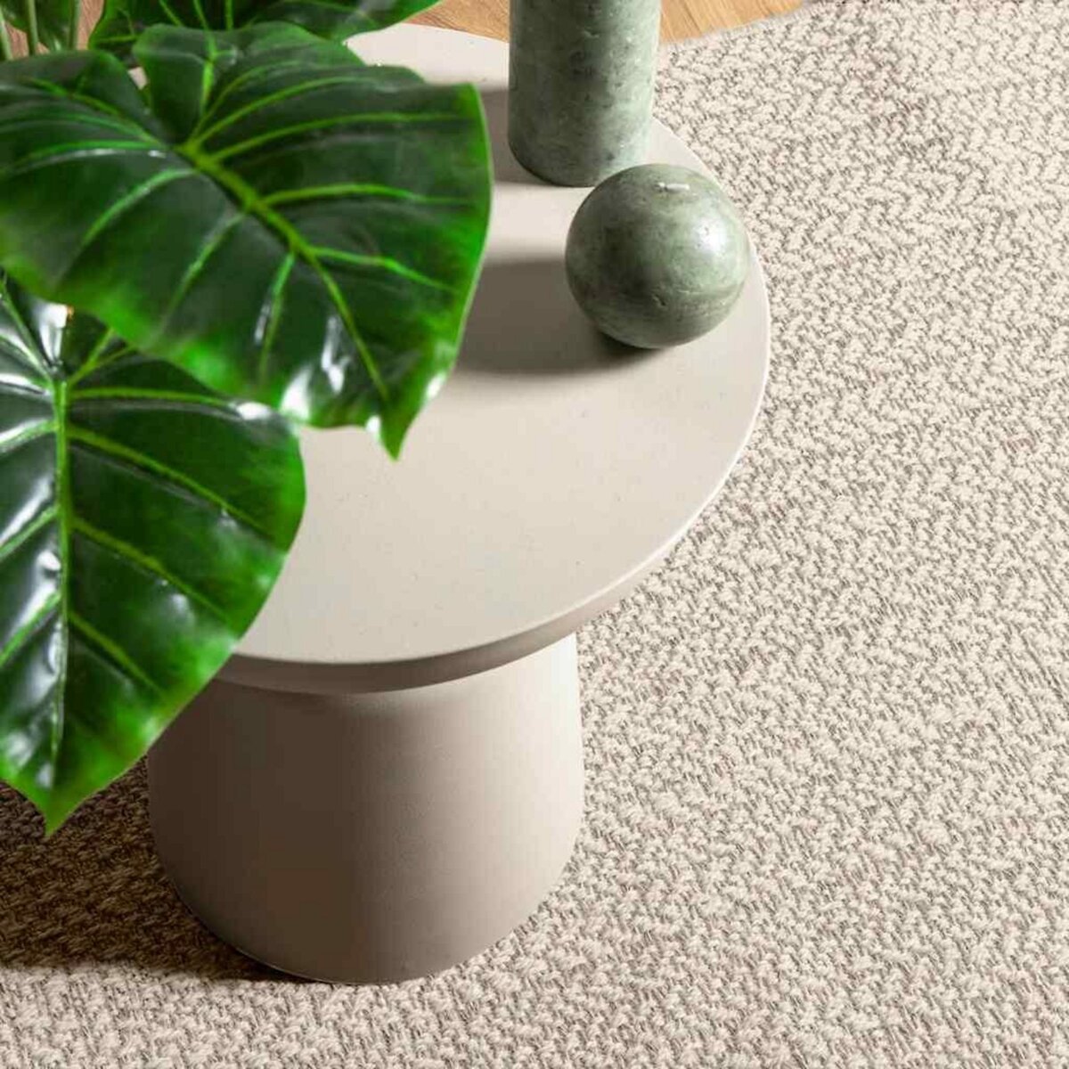 VIDAXL Tapis ZIZUR creme 200x290 cm aspect de jute interieur exterieur