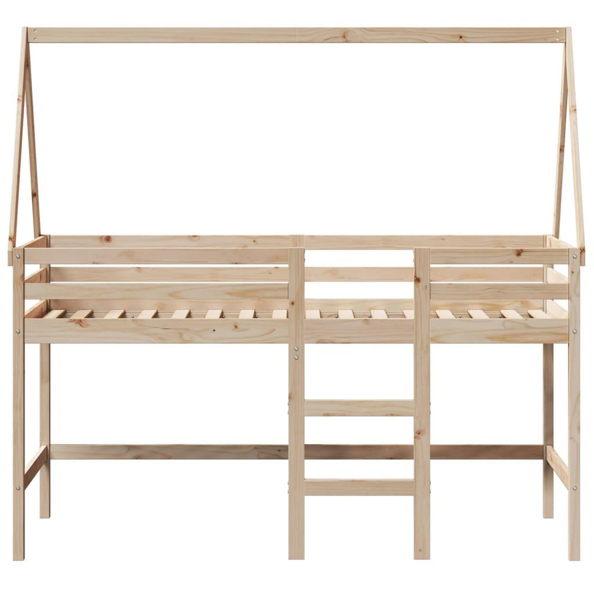 Voir la diapositive 4 : VIDAXL Lit superpose avec echelle et toit sans matelas 90x200 cm