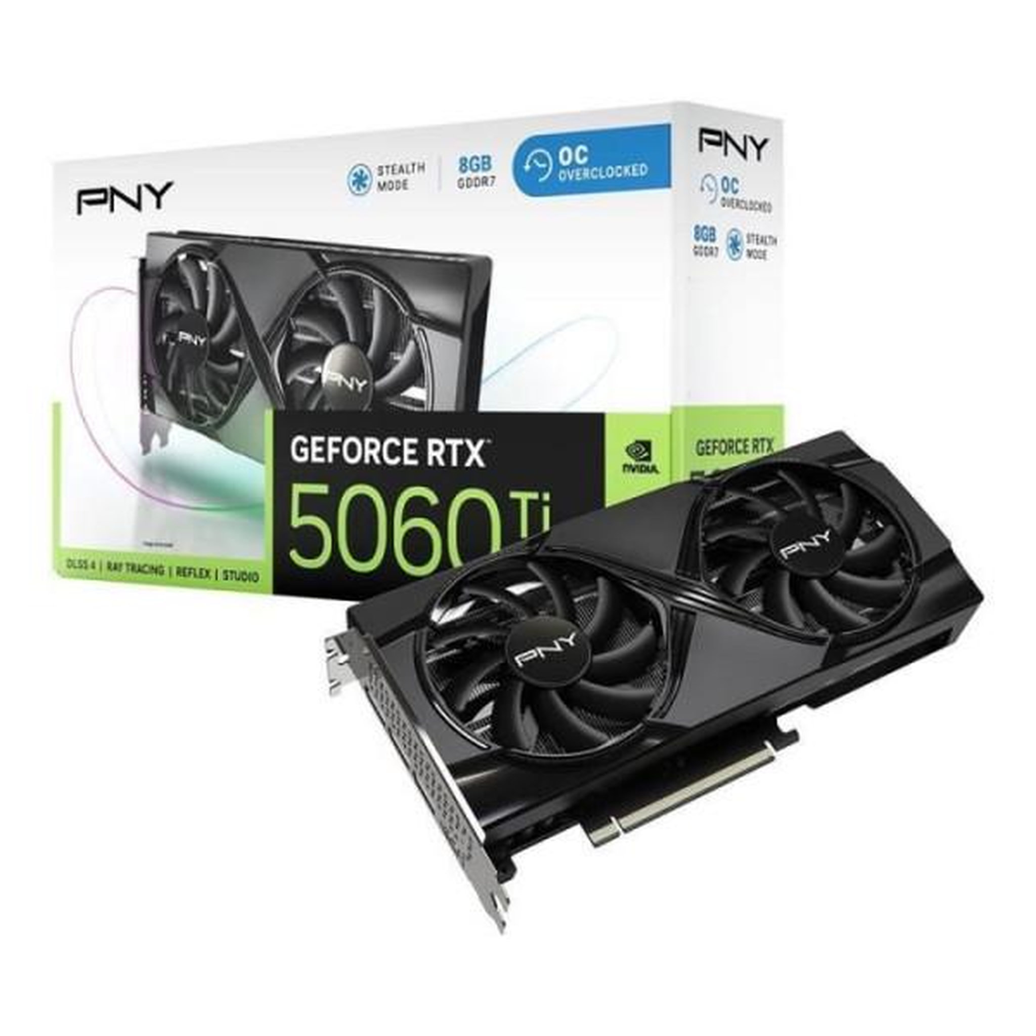 Voir la diapositive 1 : PNY Pny - carte graphique - geforce rtx™ 5060 ti - 8gb - overclocked dual fan dlss 4