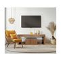 Voir la diapositive 2 : Habitat et Jardin Meuble TV design bois  Hugo  - 140 x 40 x 50 cm - Marron