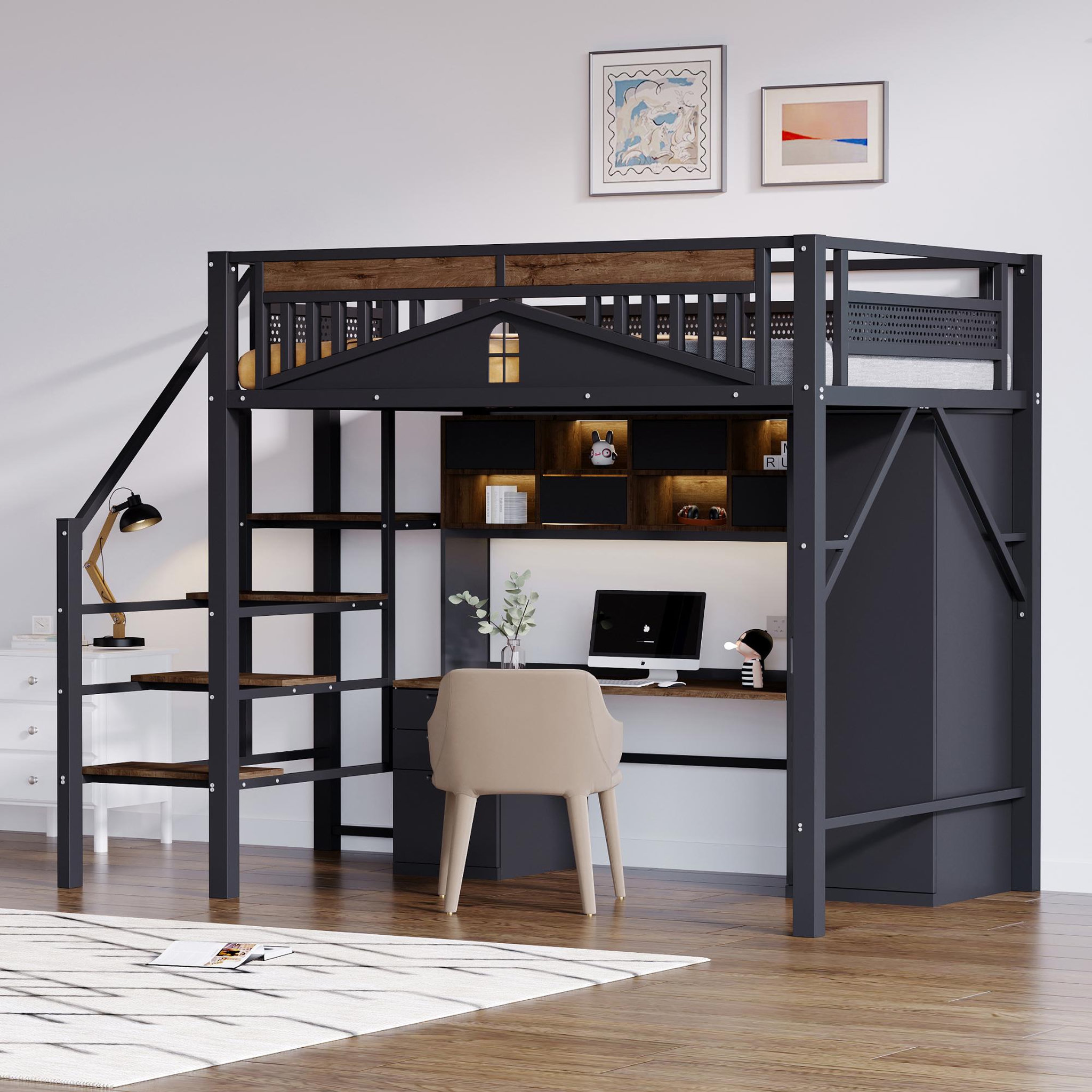 Voir la diapositive 5 : MERAX Lit mezzanine