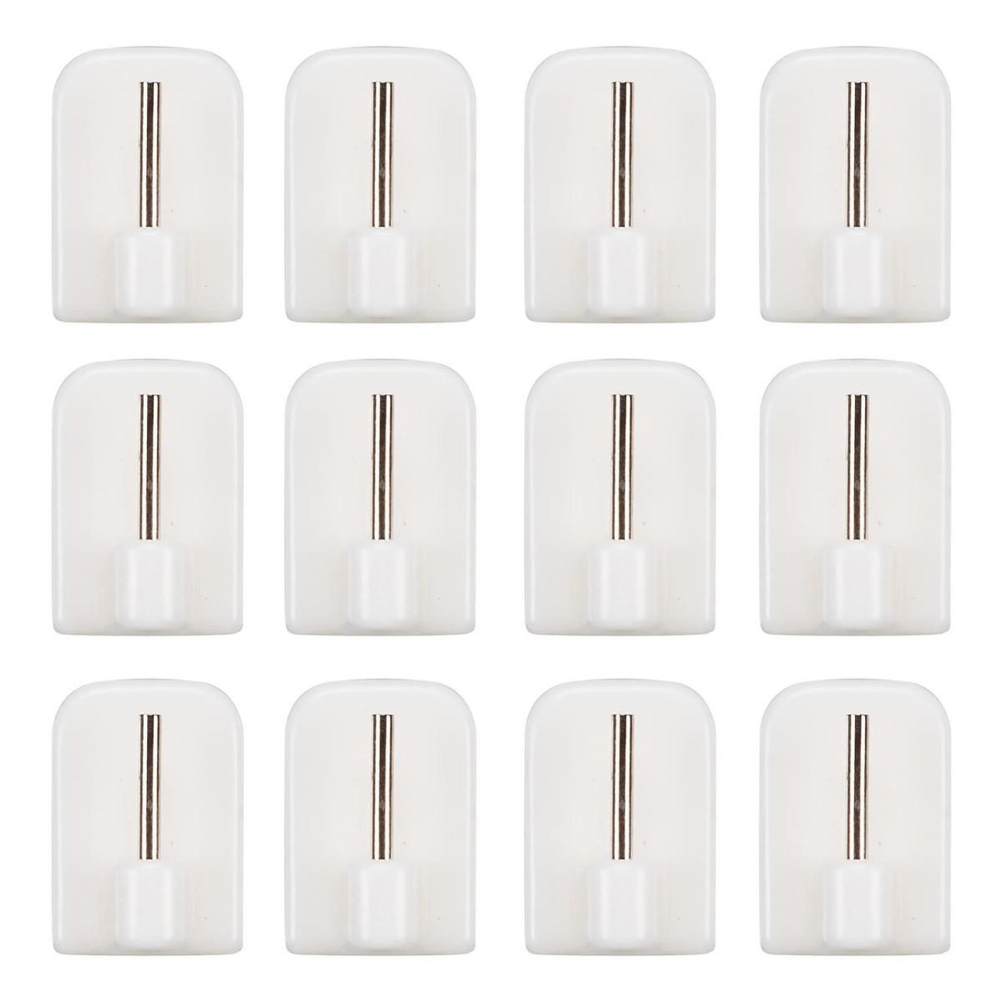 Je cherche une idee Lot de 12 Crochets Adhésifs  Tringle à Rideau  2cm Blanc