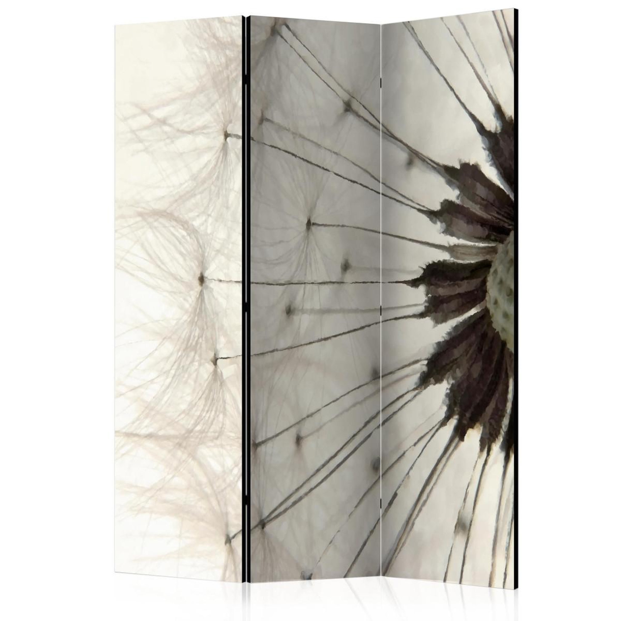 Paris Prix Paravent 3 volets  white dandelion  135x172cm