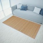 VIDAXL Tapis en bambou marron a latte rectangulaire 80 x 300 cm