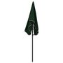 Voir la diapositive 3 : VIDAXL Parasol de jardin avec mat 200x130 cm vert