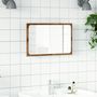 Voir la diapositive 4 : VIDAXL Miroir de salle de bain avec lumiere LED chene artisanal