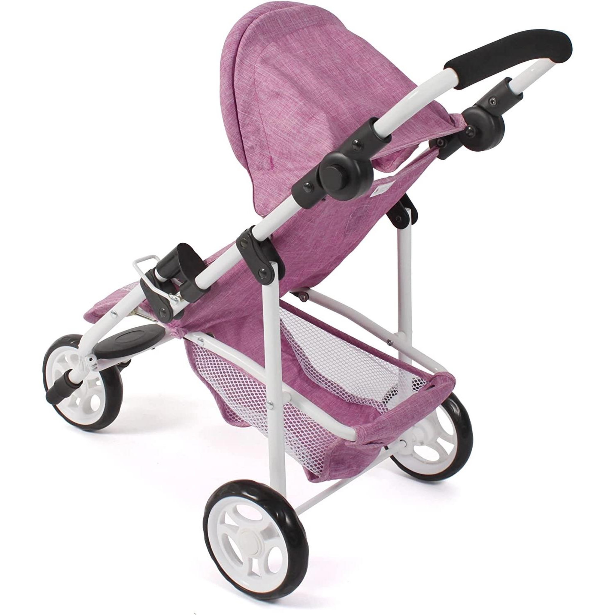 Voir la diapositive 2 : BAYER CHIC 2000 Petite poussette de jogging LOLA jean rose pour poupée