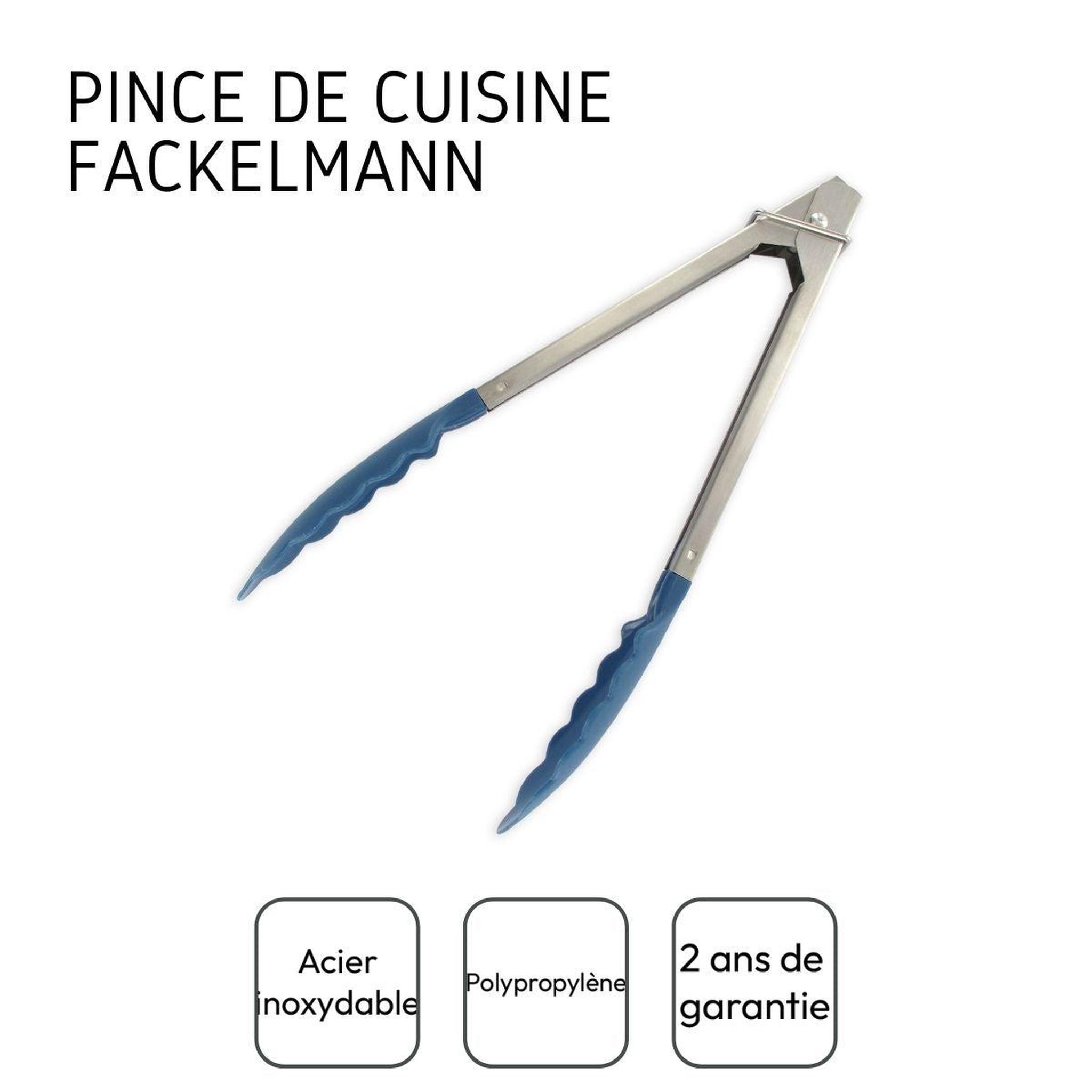 Voir la diapositive 4 : Fackelmann Pince de cuisine avec verrouillage 23,5 cm fackelmann elemental