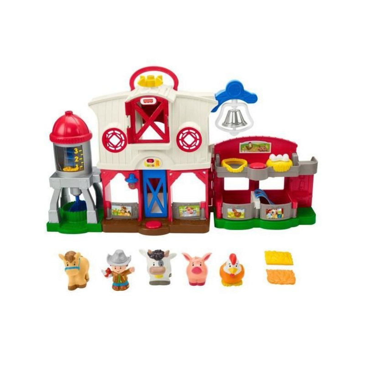 FISHER PRICE Fisher-Price - La ferme Little People - Jouet éducatif pour bébé des 12 mois - GXF15