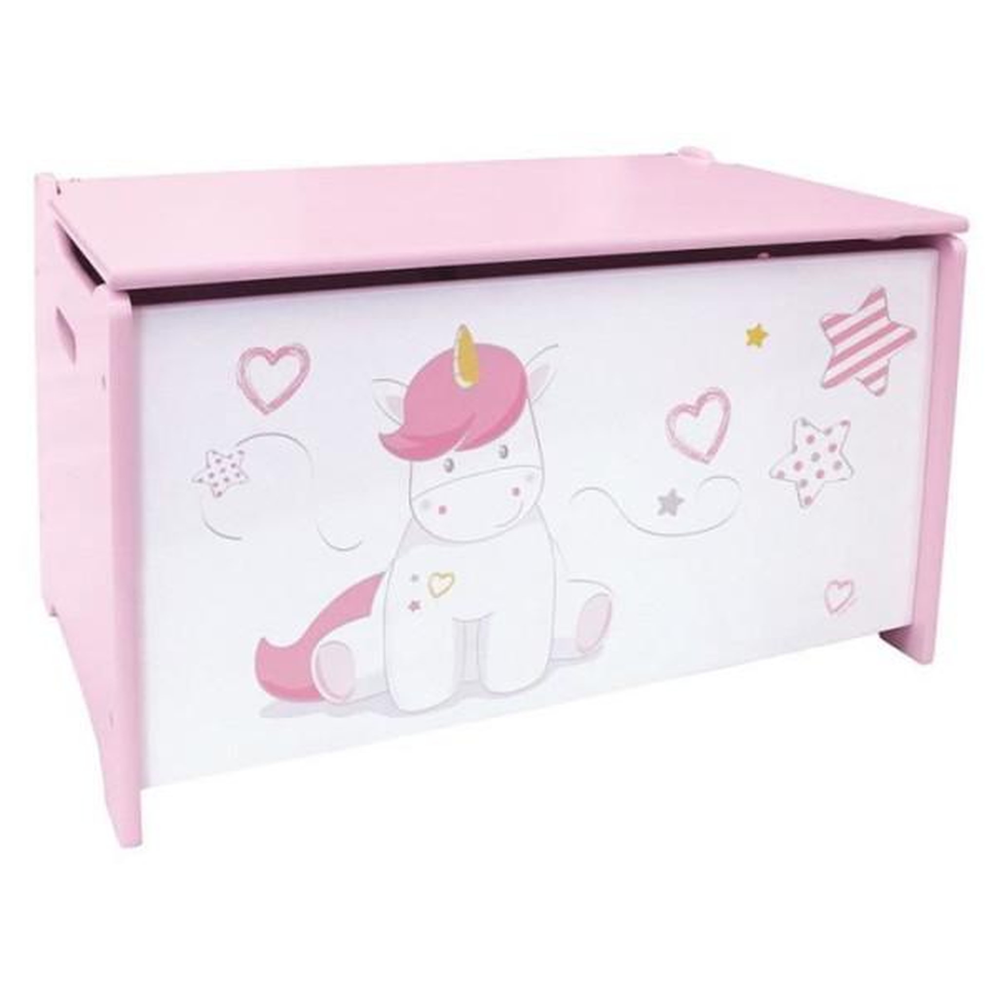 Voir la diapositive 2 : Fun House Coffre a jouets Licorne en bois pour enfant - Fun House