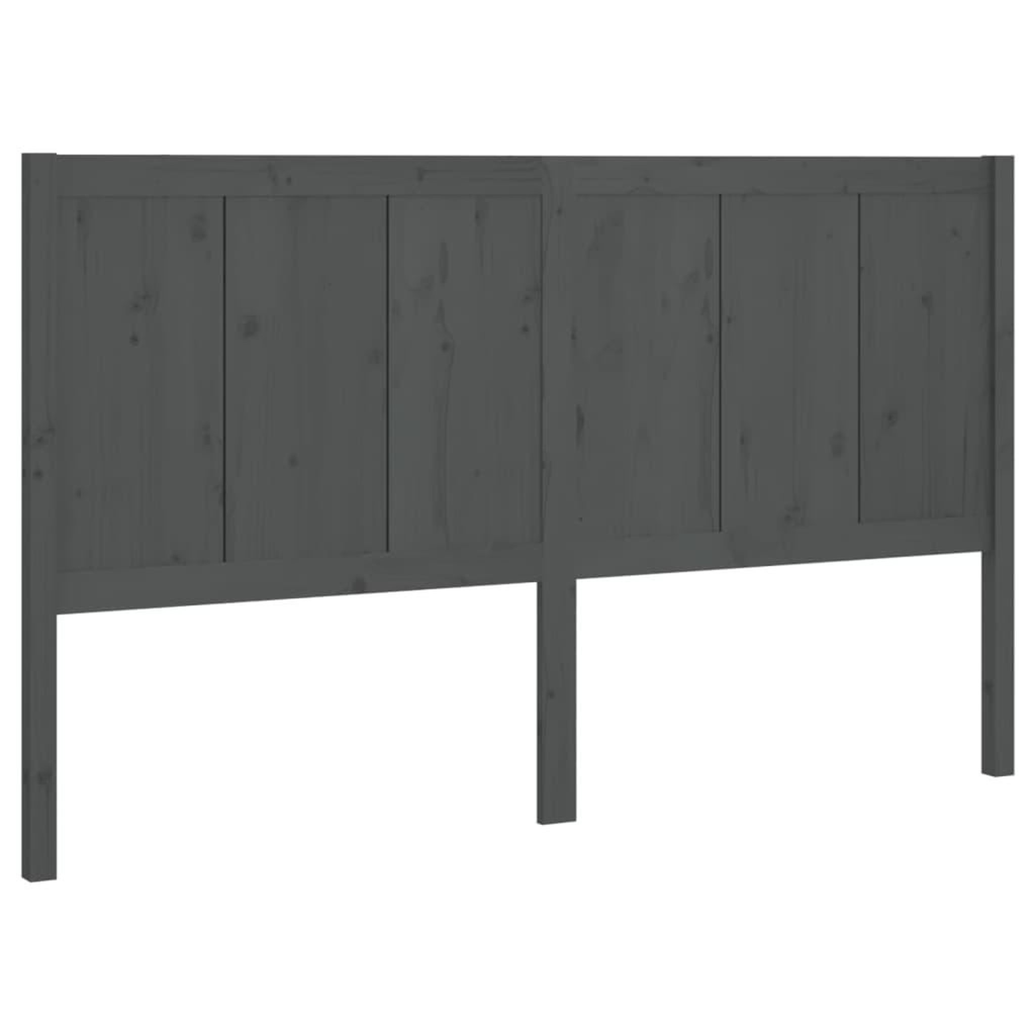 Voir la diapositive 2 : VIDAXL Tete de lit Gris 125,5x4x100 cm Bois massif de pin