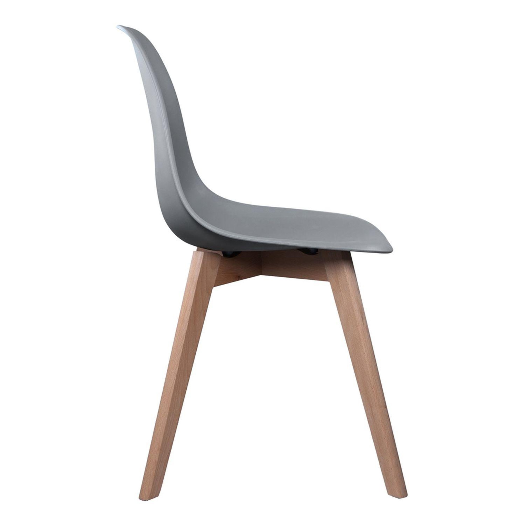 Voir la diapositive 2 : The Home Deco Factory Chaise scandinave Coque - H.83 cm