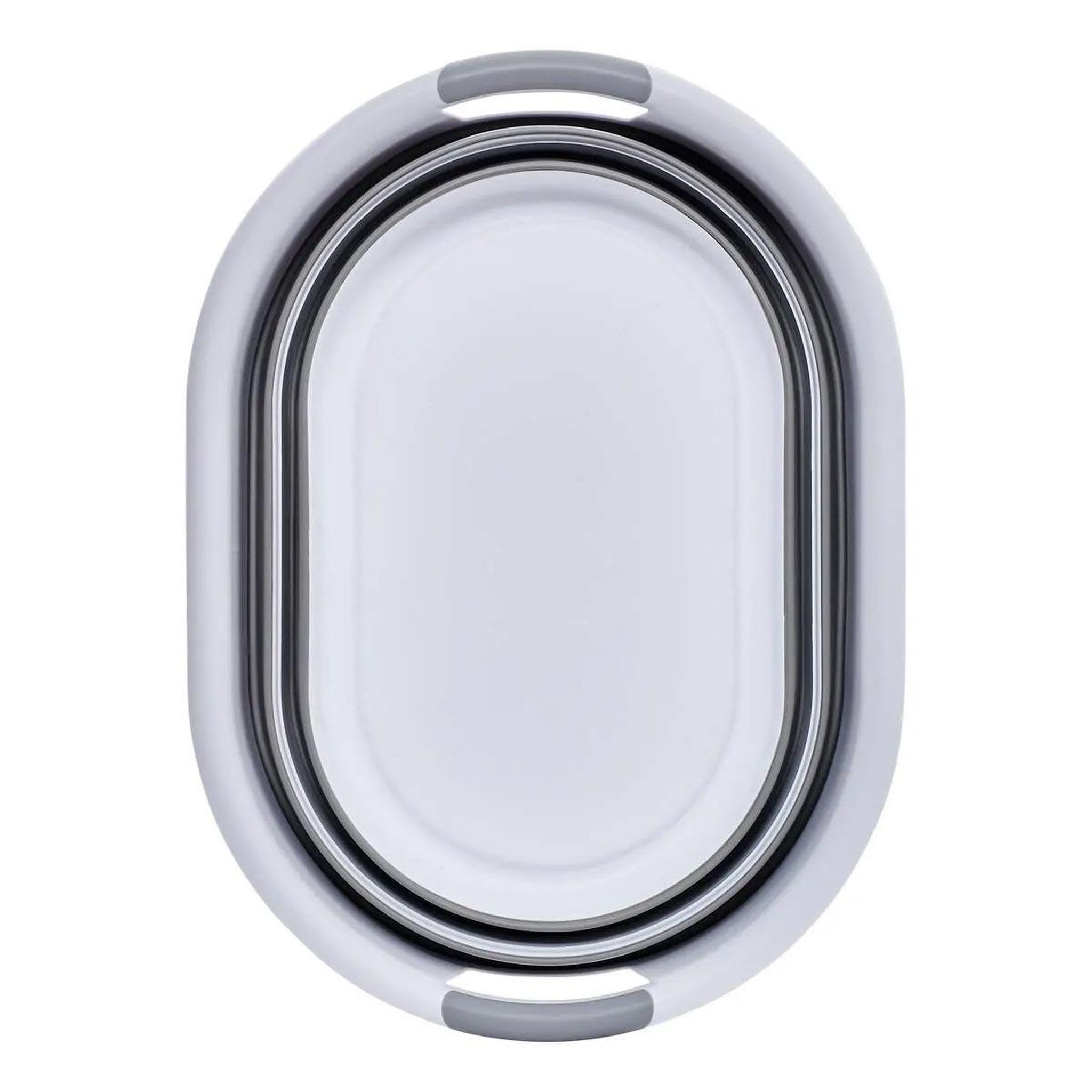 Voir la diapositive 5 : FIVE Corbeille à linge  rétractable  21l blanc & gris