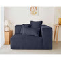 Voir la diapositive 2 : LISA DESIGN Colombine - module d'assise droit - en velours côtelé grosses côtes