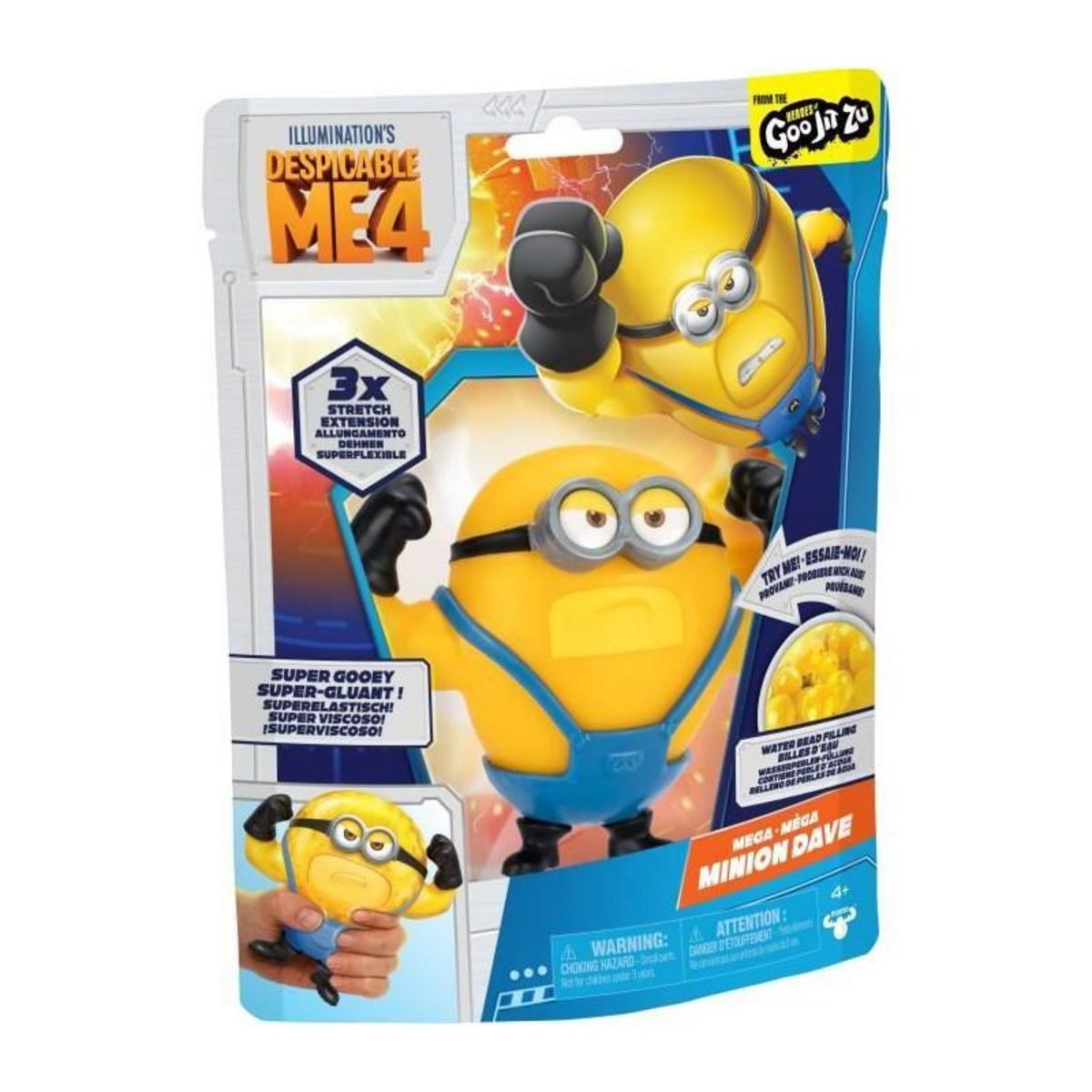 MOOSE TOYS Figurine - Goo Jit Zu - Dave 13cm - Moi Moche et Méchant 4