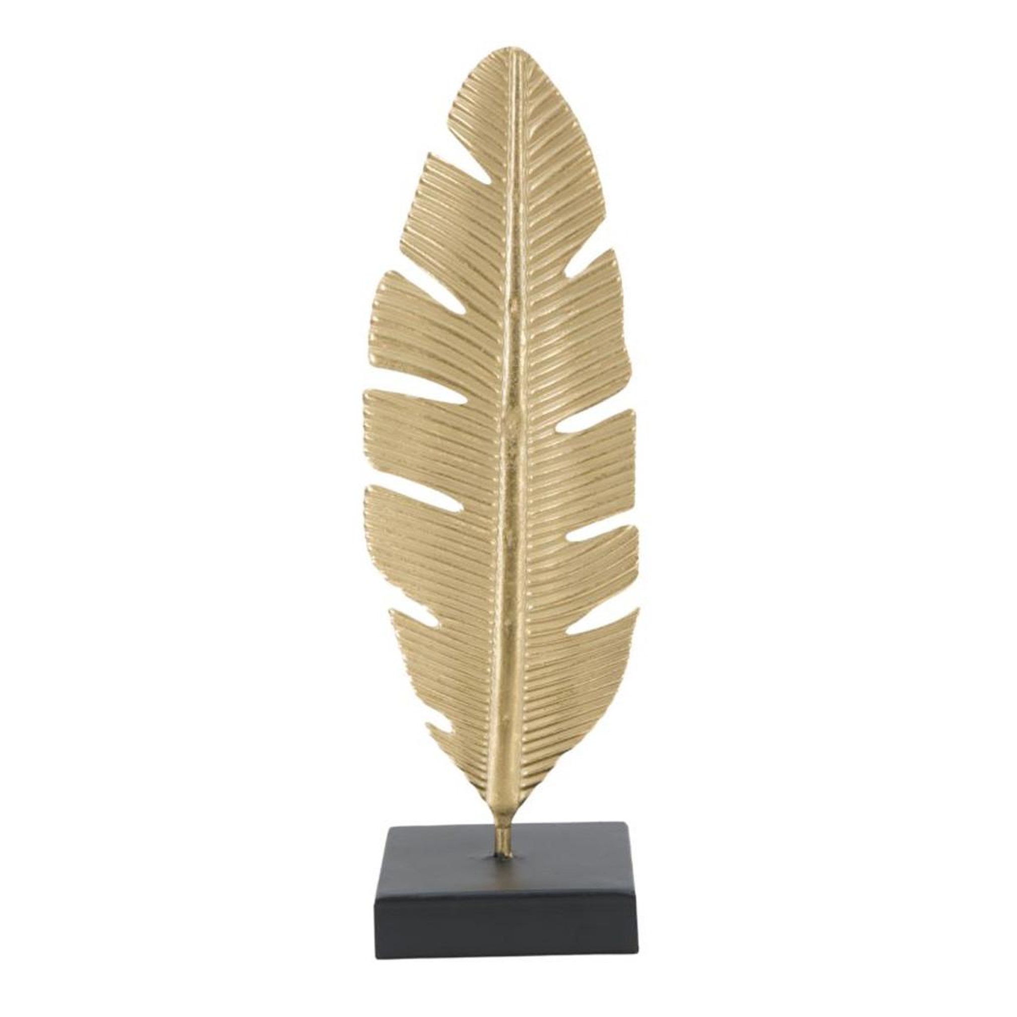 Paris Prix Plume déco en métal  bougeoir  34cm or