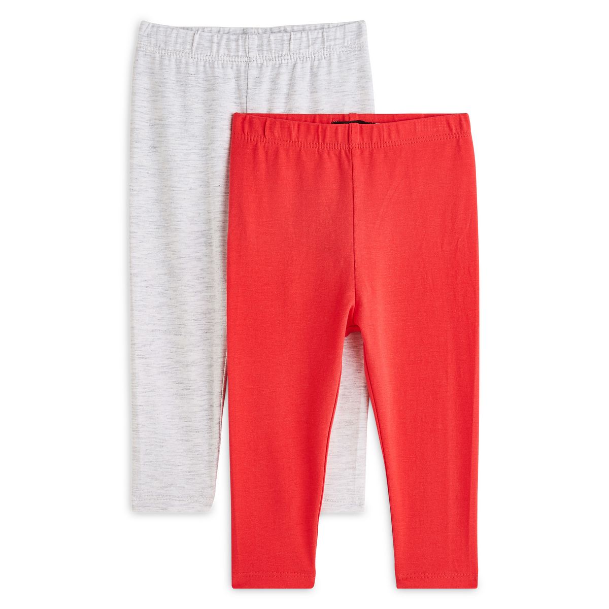 INEXTENSO Lot de 2 leggings longs bébé fille
