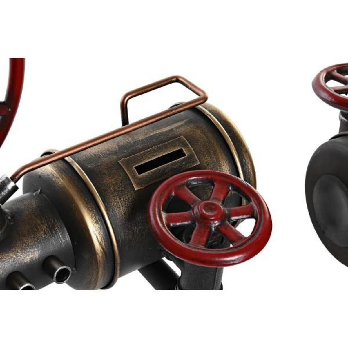 AAAAA Horloge de table DKD Home Decor Argenté Doré Fer Vintage 40 x 20 x 26 cm (2 Unités)