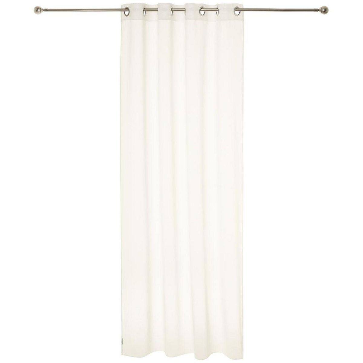 ATMOSPHERA Rideau voilage uni à oeillets métal en polyester 140x240cm ETAMINE 