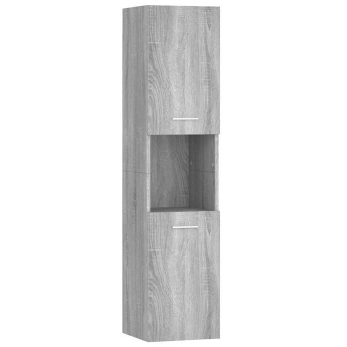 VIDAXL Armoire de bain Sonoma gris 30x30x130 cm Bois d ingénierie