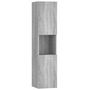 Voir la diapositive 2 : VIDAXL Armoire de bain Sonoma gris 30x30x130 cm Bois d ingénierie