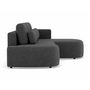 Voir la diapositive 5 : LISA DESIGN Mahina - canapé d'angle droit 4 places convertible avec coffre en tissu texturé
