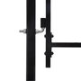 Voir la diapositive 3 : VIDAXL Portillon simple porte avec dessus a pointe Acier 1x1 m Noir