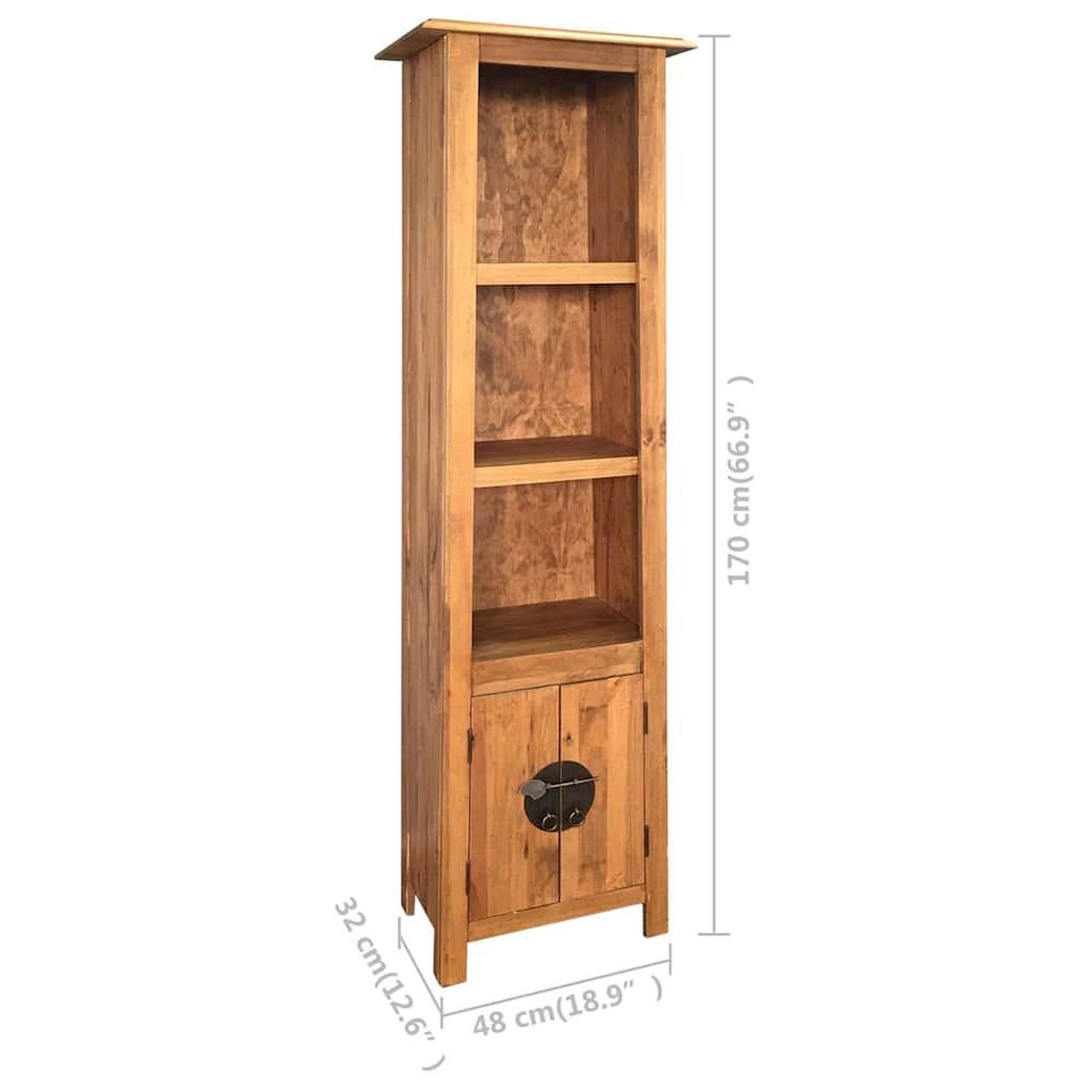 Voir la diapositive 6 : VIDAXL Meuble de salle de bain autoportant bois pin massif 48x32x170cm