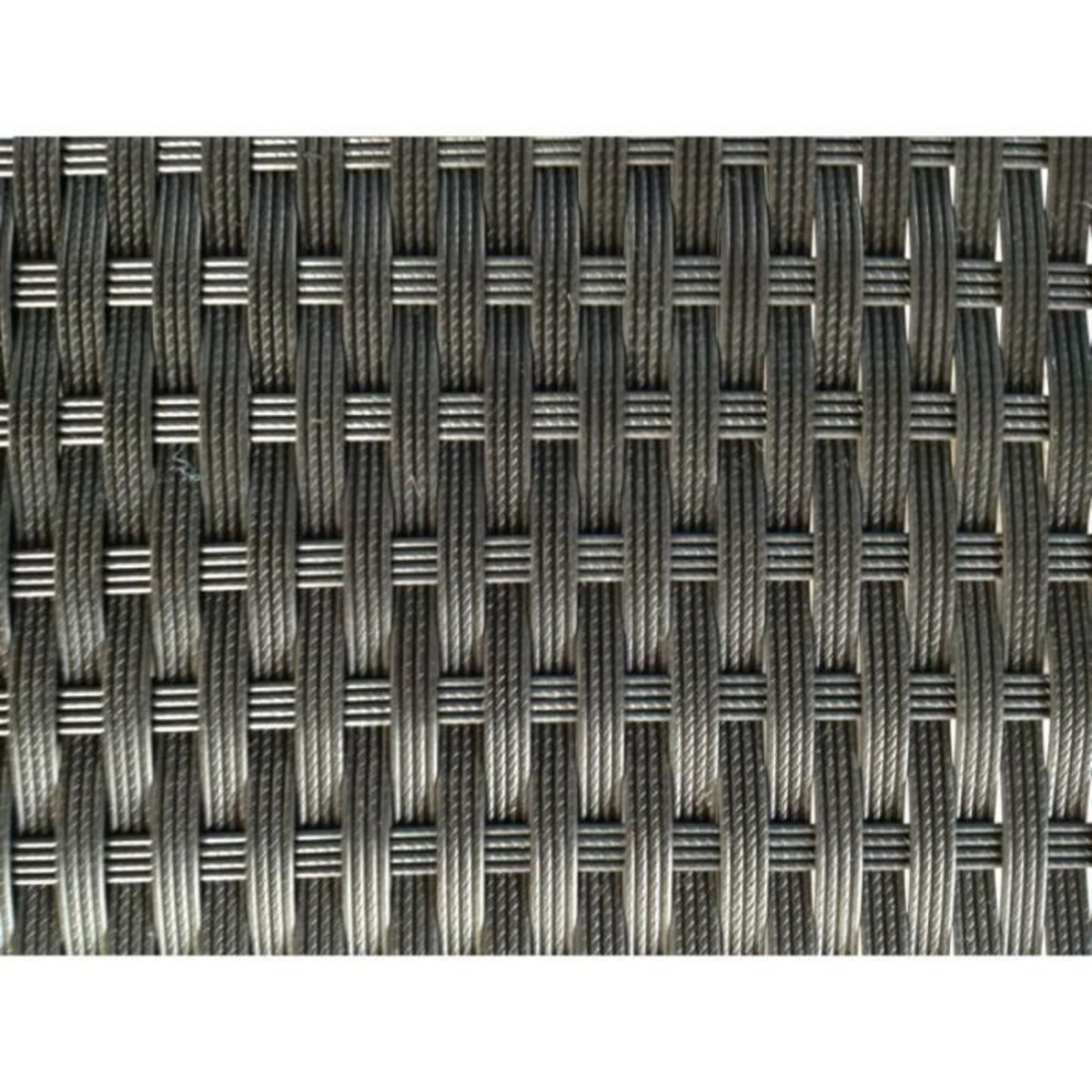 Paris Prix Table & 4 Fauteuils de Jardin  Rocha  115cm Noir & Écru