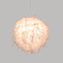 Voir la diapositive 2 : Atmosphera Kids Lampe Suspension Enfant Plumes  Hiver  35cm Blanc