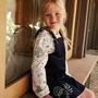Voir la diapositive 5 : Petit Béguin Robe enfant en velours côtelé Belle de Nuit