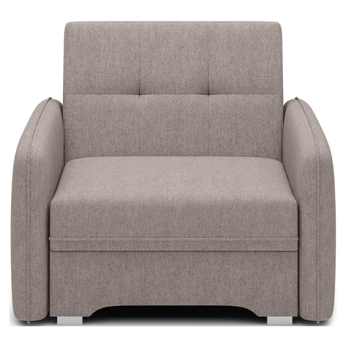 BEST MOBILIER Michelle - fauteuil convertible avec coffre en velours