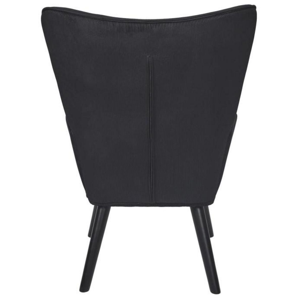 Paris Prix Fauteuil en Velours Côtelé  Giulia  96cm Noir