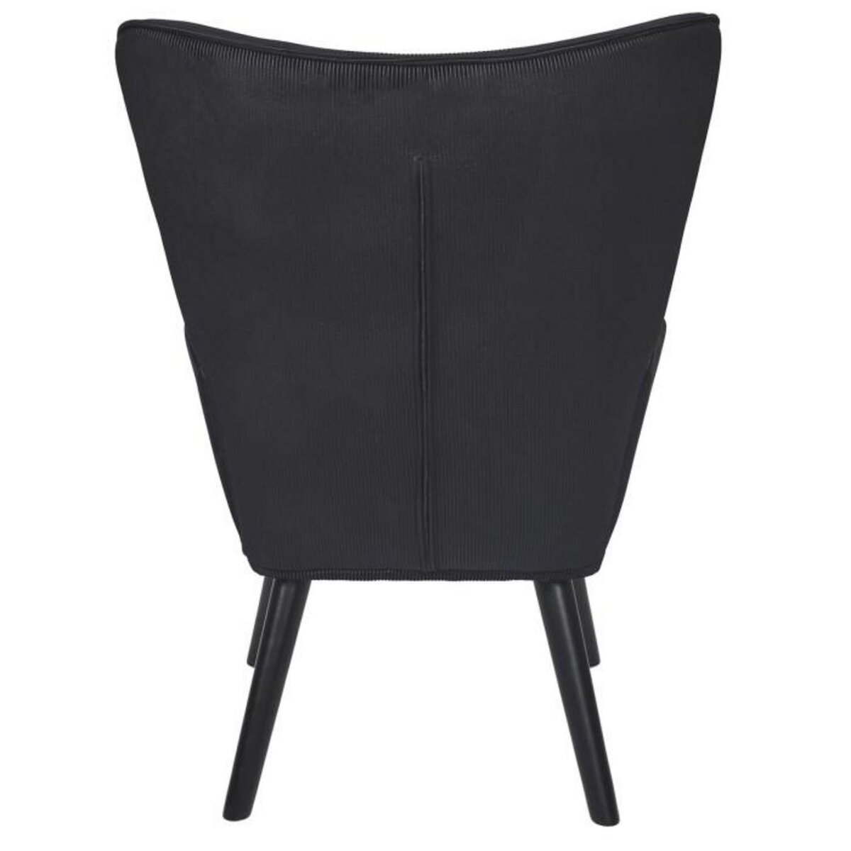 Paris Prix Fauteuil en Velours Côtelé  Giulia  96cm Noir