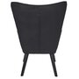 Voir la diapositive 4 : Paris Prix Fauteuil en Velours Côtelé  Giulia  96cm Noir
