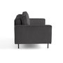 Voir la diapositive 3 : LISA DESIGN Charlie - canapé droit 2 places - en velours côtelé