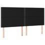 Voir la diapositive 4 : VIDAXL Tete de lit a LED Noir 200x5x118/128 cm Tissu