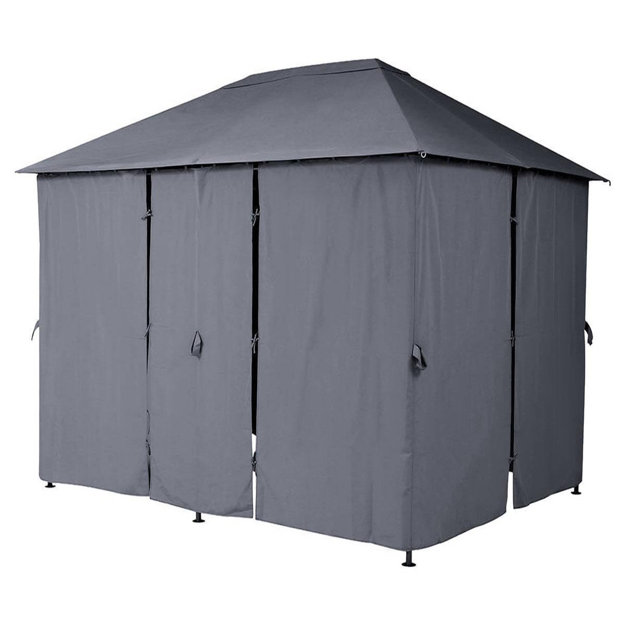 Voir la diapositive 3 : HESPERIDE Tonnelle de jardin Santorini 3 x 4 m Ardoise - Hespéride