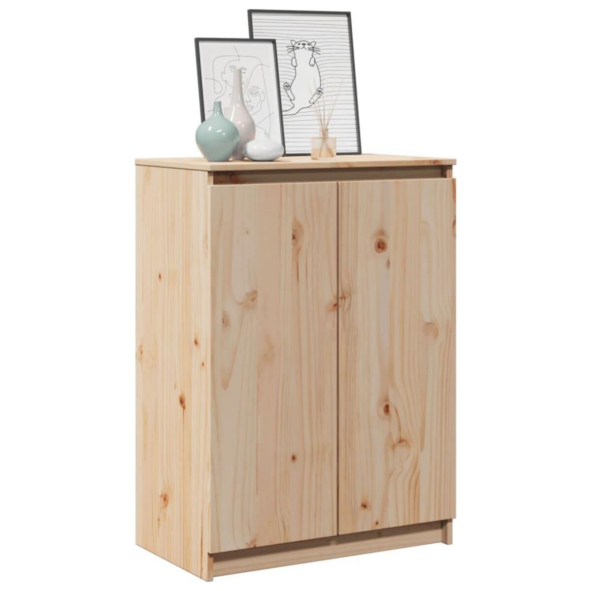 VIDAXL Buffet 60x36x84 cm bois de pin massif
