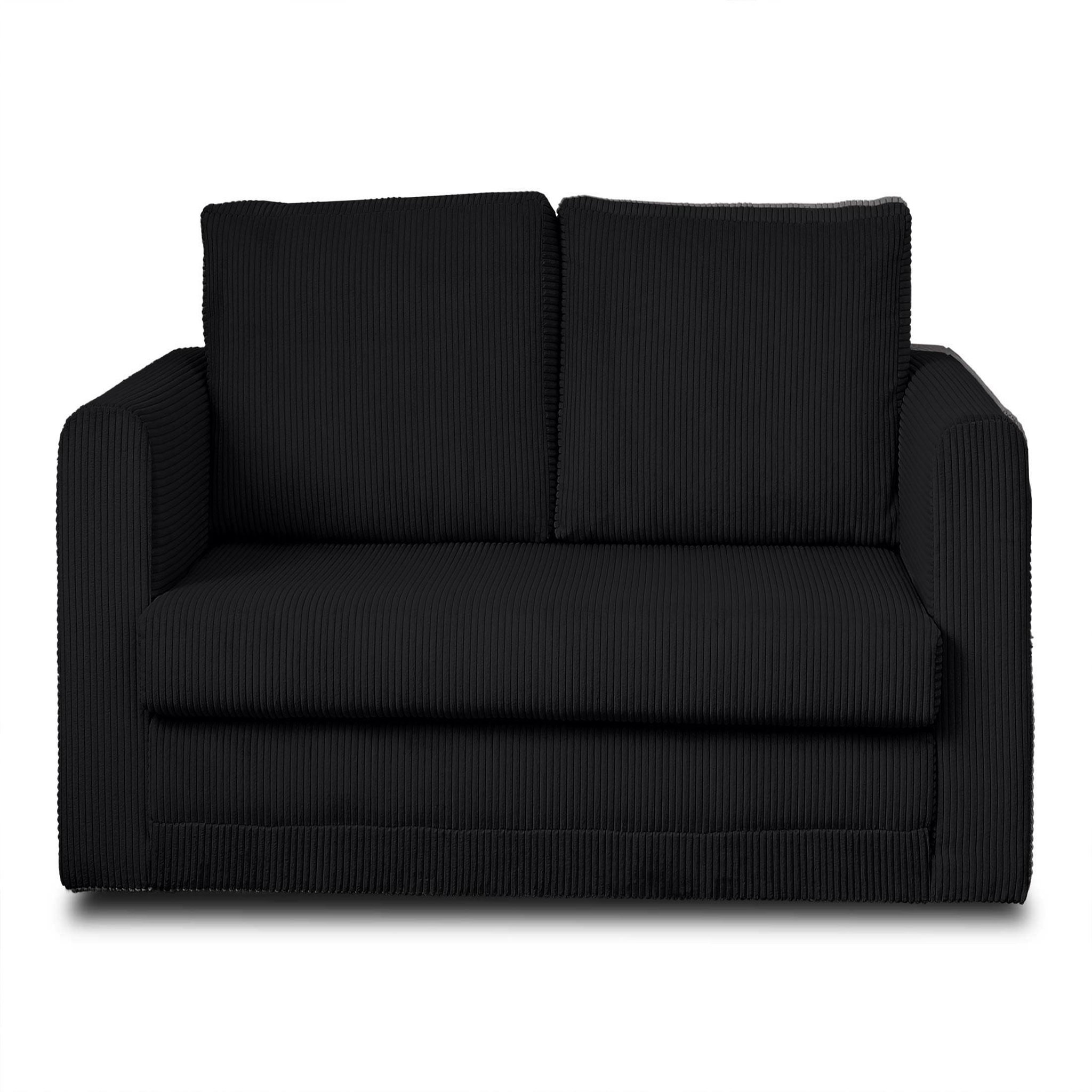 Voir la diapositive 1 : BEST MOBILIER Marilia - canapé 2 places - convertible déplimousse - en velours côtelé