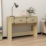 Voir la diapositive 3 : VIDAXL Table console Chene sonoma 100x39x75 cm Bois d'ingenierie